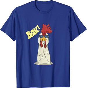 Rooster With Sunglasses T-Shirt - T-Shirt | Royal
