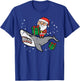 Santa On Shark Cute Christmas Xmas Boys Kids Toddler T-Shirt - T-Shirt | Royal
