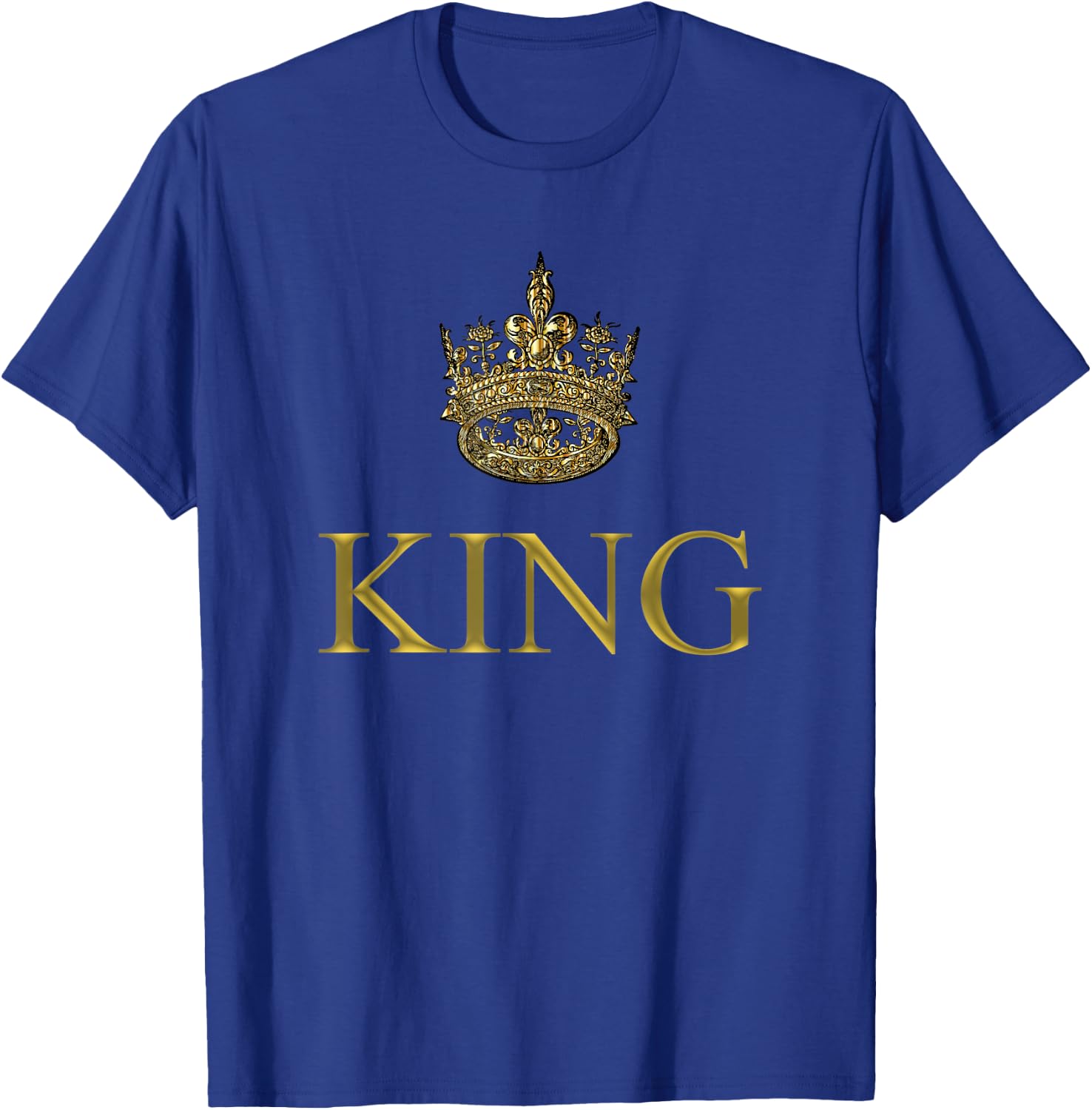 King Gold Crown Royalty Birthday Gift T-Shirt - T-Shirt | Royal