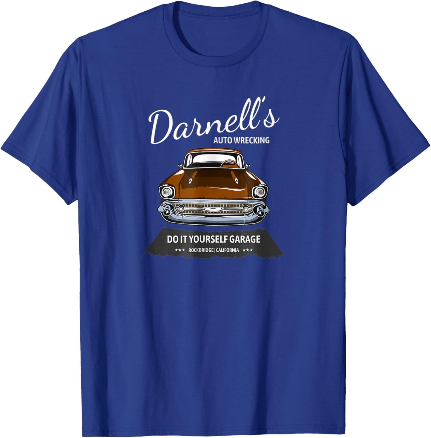 Vintage Darnell’s Auto Wrecking T-Shirt - T-Shirt | Royal