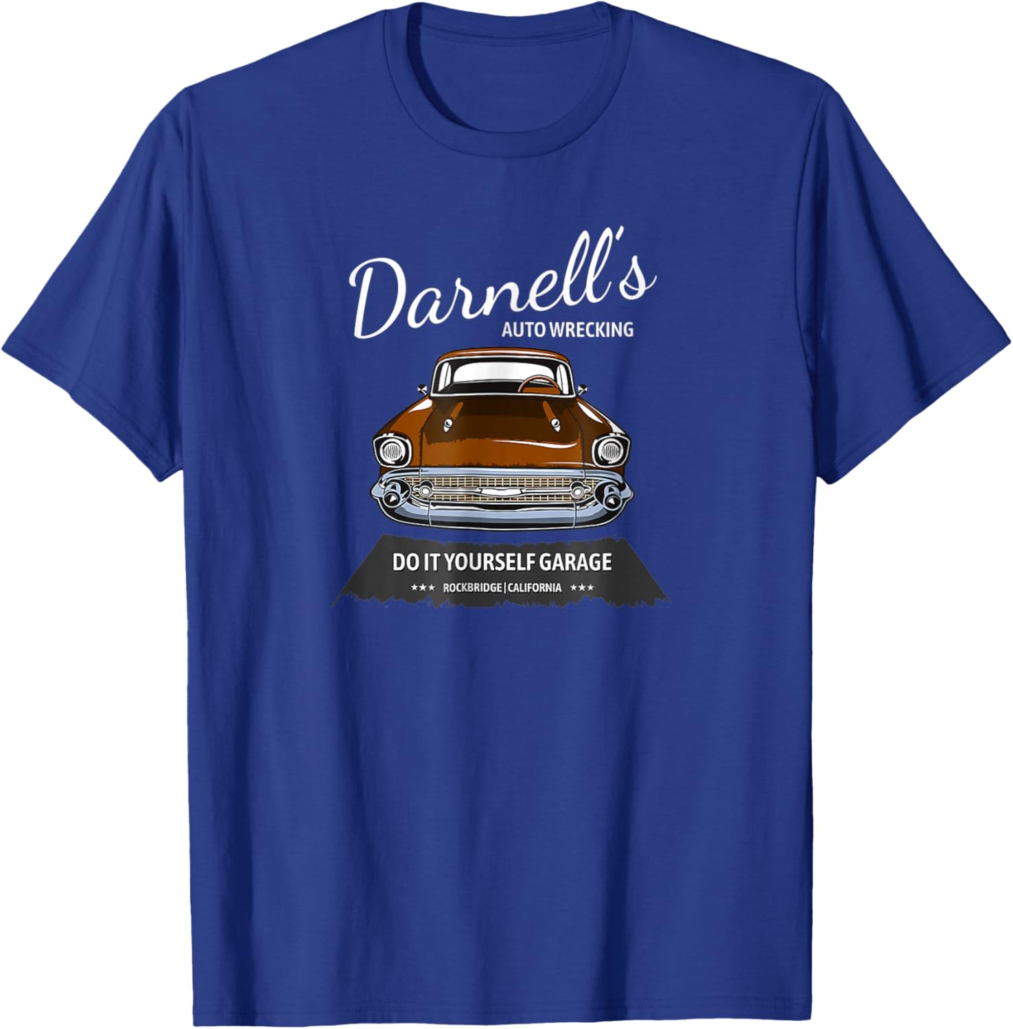 Vintage Darnell’s Auto Wrecking T-Shirt - T-Shirt | Royal
