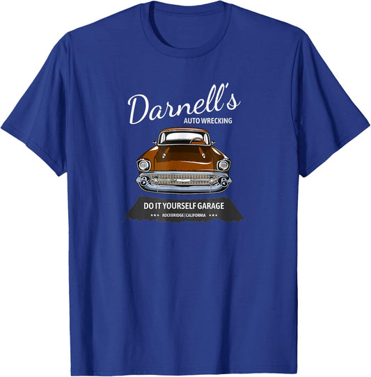 Vintage Darnell’s Auto Wrecking T-Shirt - T-Shirt | Royal