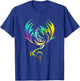 Medieval Mythical Animal Dragon With Rainbow Wings For Young T-Shirt - T-Shirt | Royal