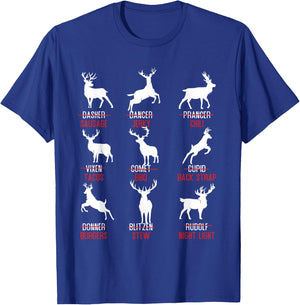 Funny Deer Design - Hunters All Of Santa's Reindeer Classic T-Shirt - T-Shirt | Royal