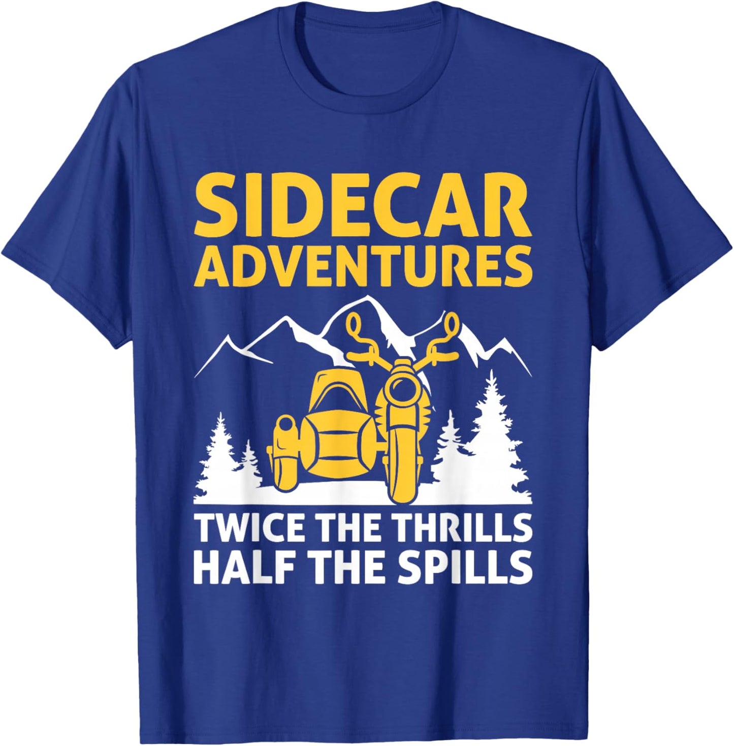 Sidecar Motorcycle Motorcyclist Bike Motorbike Sidecar Rider T-Shirt - T-Shirt | Royal