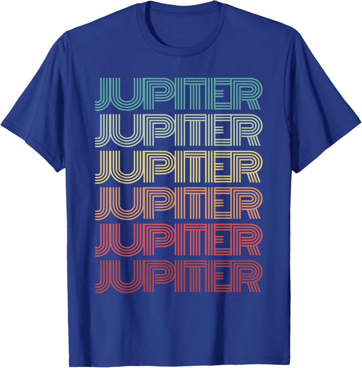 Retro Planet JUPITER Science Crew Astronomy Team Space Jove T-Shirt - T-Shirt | Royal