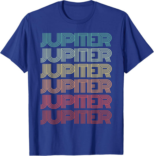 Retro Planet JUPITER Science Crew Astronomy Team Space Jove T-Shirt - T-Shirt | Royal