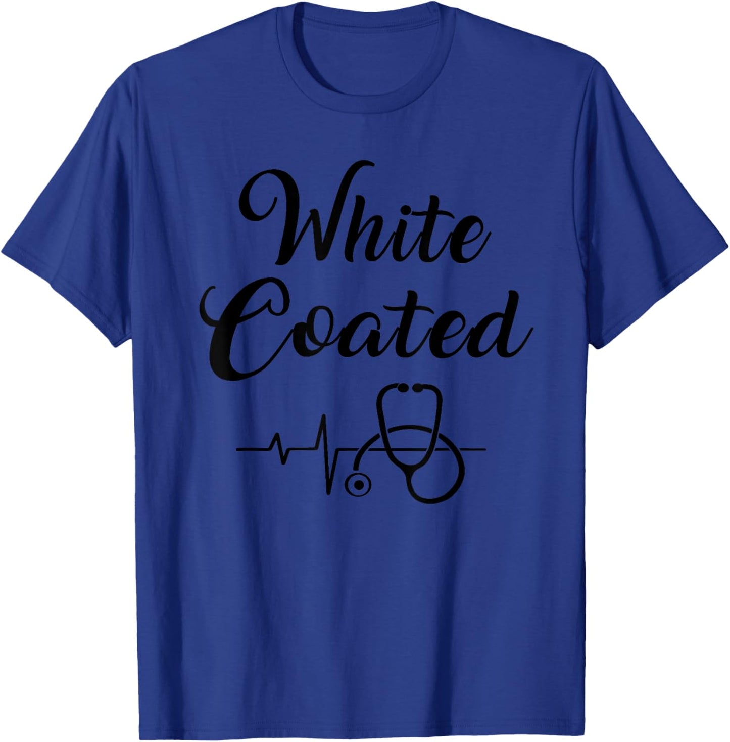 White Coated Pharmacy PA Vet Med Student White Coat Ceremony T-Shirt - T-Shirt | Royal