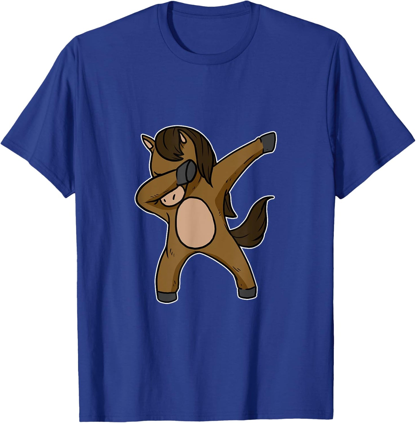Funny Dabbing Horse Dab Dance Riding Horseback Lover Gift T-Shirt - T-Shirt | Royal