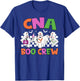 Retro CNA Boo Crew Nurse Funny Halloween Costumes T-Shirt - T-Shirt | Royal