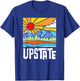 Upstate New York Artistic Nature & Mountains Vintage Graphic T-Shirt - T-Shirt | Royal