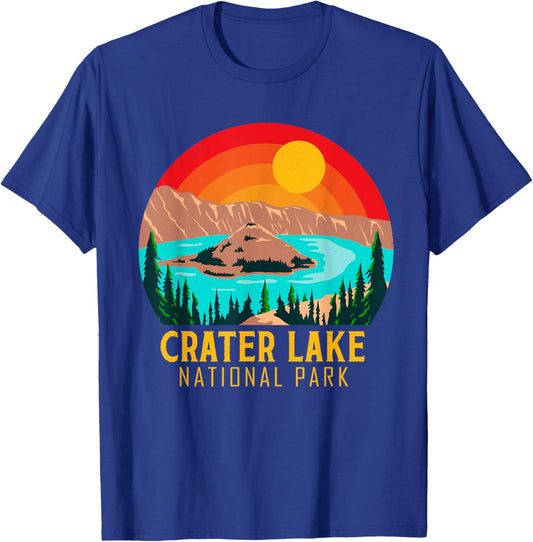 Crater Lake Souvenir National Park Hiking Nature T-Shirt - T-Shirt | Royal