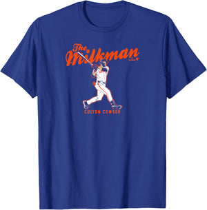 Colton Cowser - The Milkman - Baltimore Baseball T-Shirt - T-Shirt | Royal