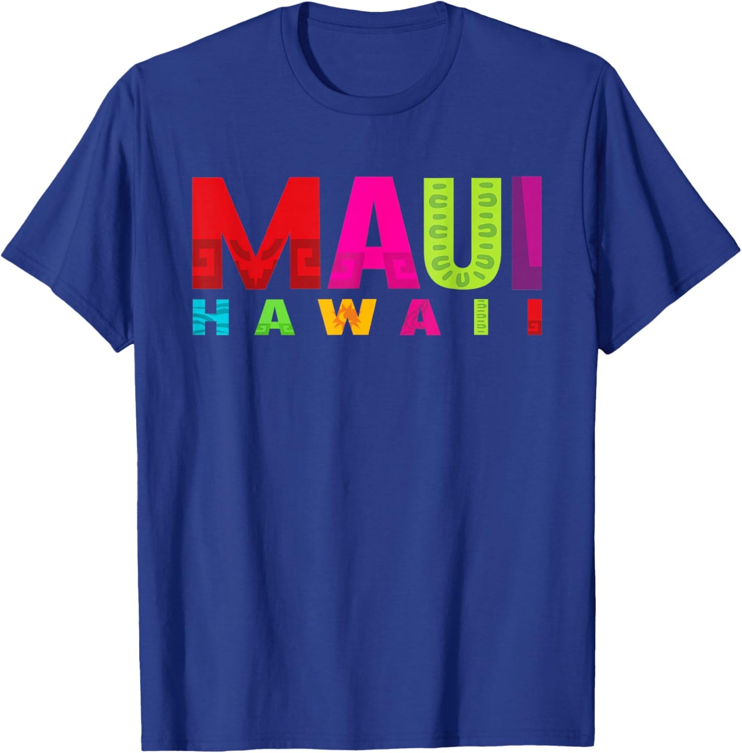 Surf Maui Hawaii Island Hawaiian Beach Surfing Aloha Surfer T-Shirt - T-Shirt | Royal