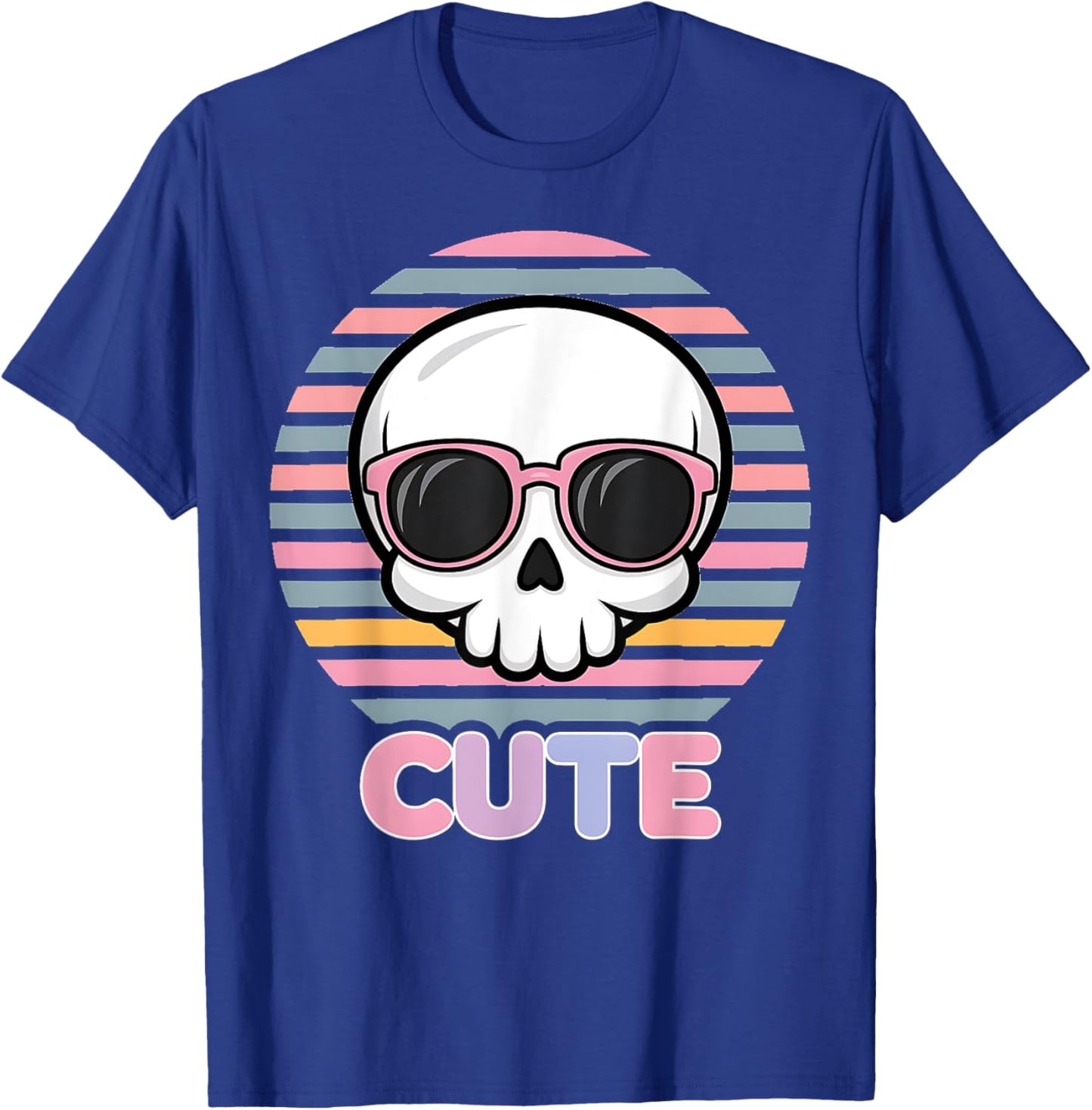 Pastel Goth Fairycore Grunge Kawaii Cute Halloween Skull T-Shirt - T-Shirt | Royal