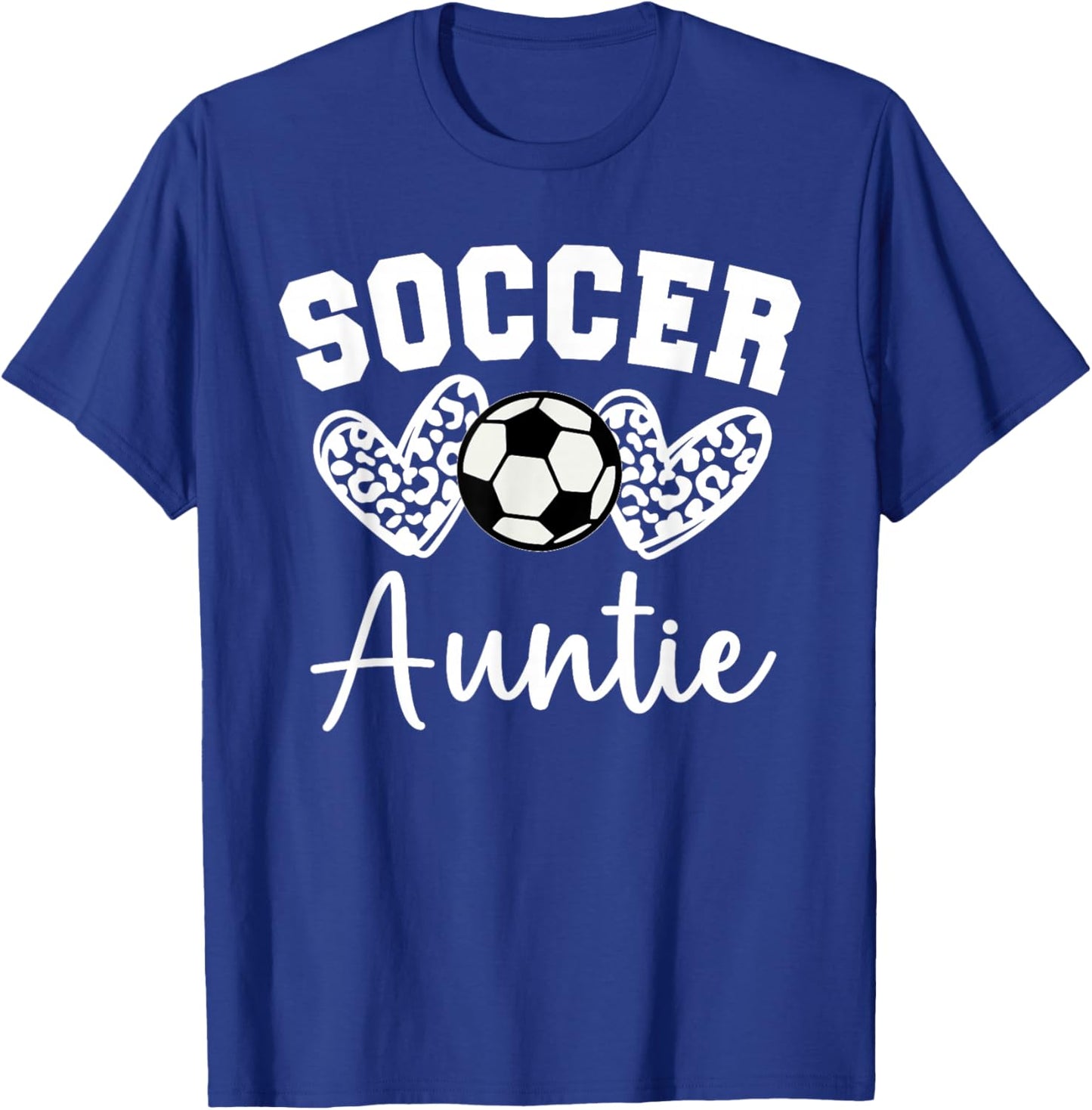 Soccer Auntie Matching Family Soccer T-Shirt - T-Shirt | Royal