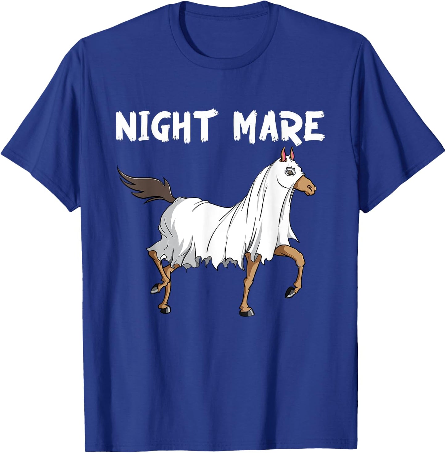 Horse Ghost Night Mare | Equestrian Horse Lover Halloween T-Shirt - T-Shirt | Royal
