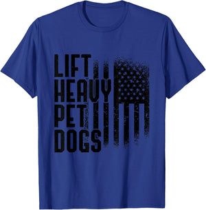 Lift Heavy Pet Dogs Gym Lover Dog Owner Fitness Gift Women T-Shirt - T-Shirt | Royal