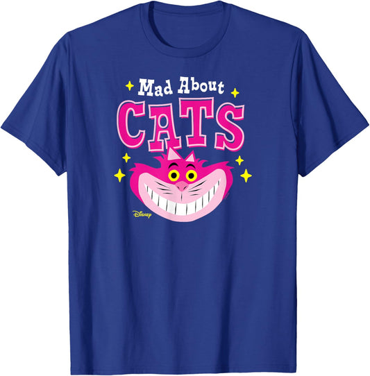Alice in Wonderland - Cheshire Mad About Cats T-Shirt - T-Shirt | Royal