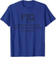 Bacon Pig Definition Chef Funny Gift T-Shirt - T-Shirt | Royal