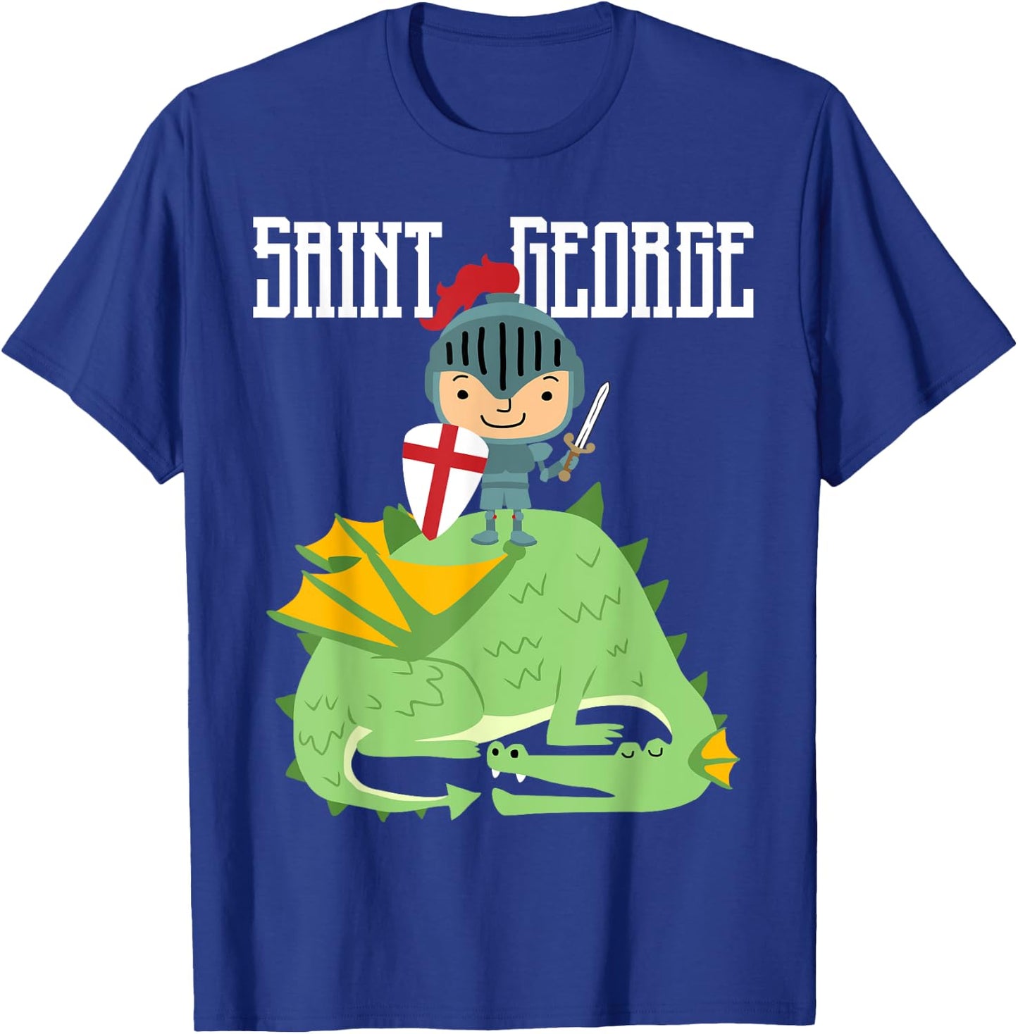 St. George and the Dragon Catholic Saint Kids Boys T-Shirt - T-Shirt | Royal
