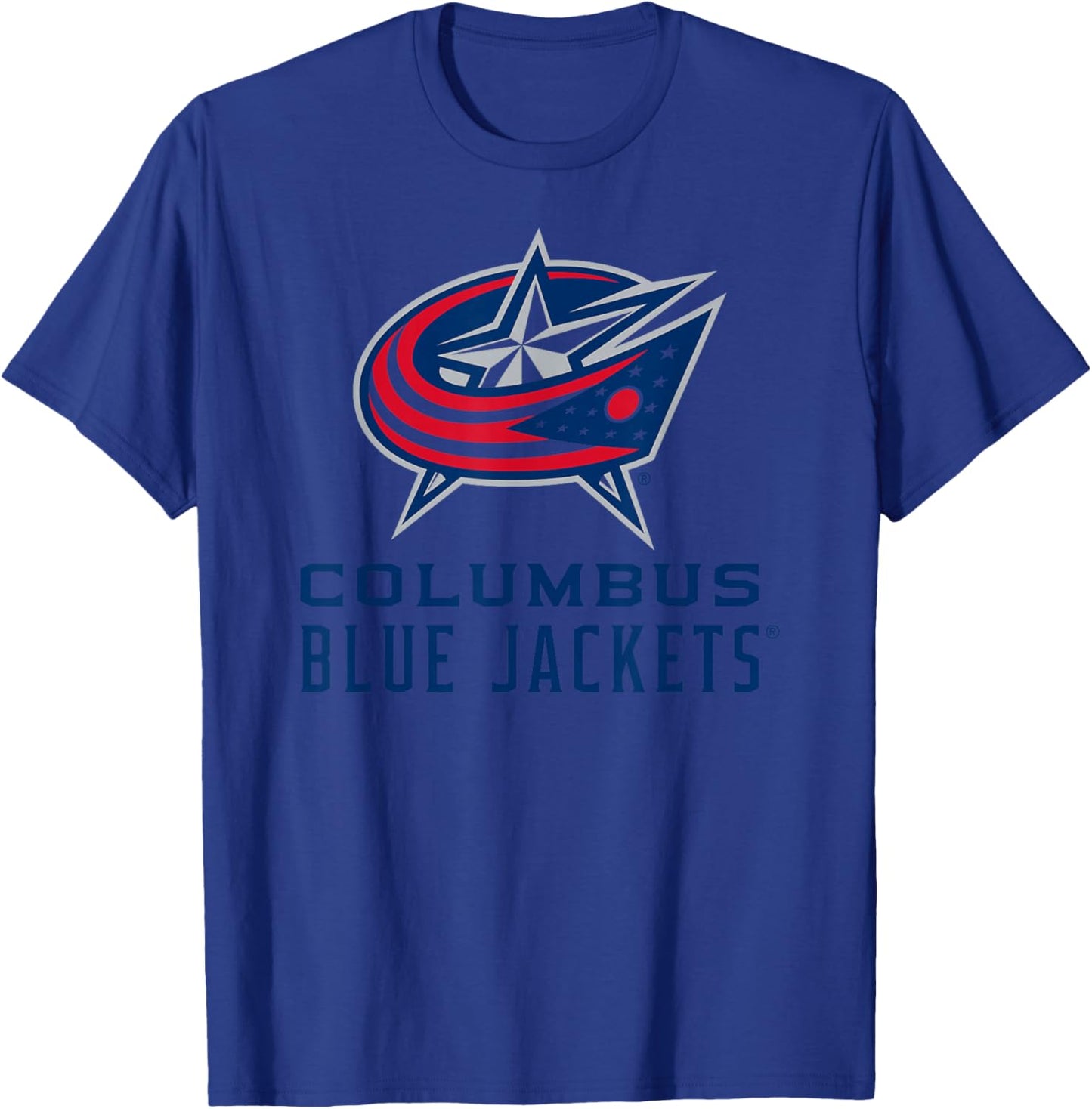 Columbus Blue Jackets Power Play White Officially Licensed T-Shirt - T-Shirt | Royal