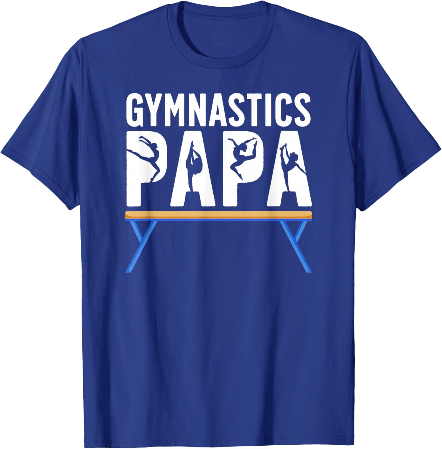Gymnastics Papa Grandpa Papa Of A Gymnast Papa T-Shirt - T-Shirt | Royal