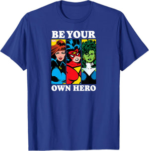 Marvel - Be Your Own Hero Mother's Day T-Shirt - T-Shirt | Royal
