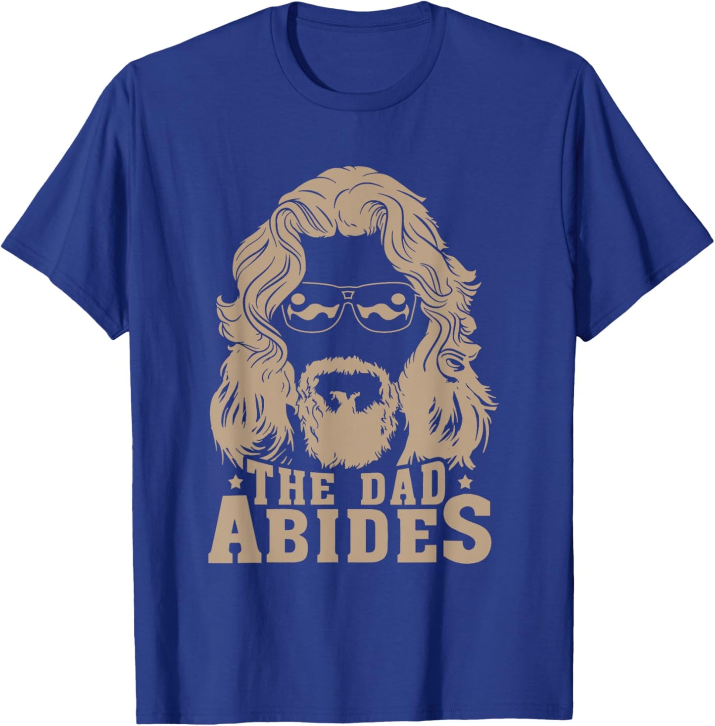 Vintage Retro The Dad Abides Funny Dad Father's Day T-Shirt - T-Shirt | Royal