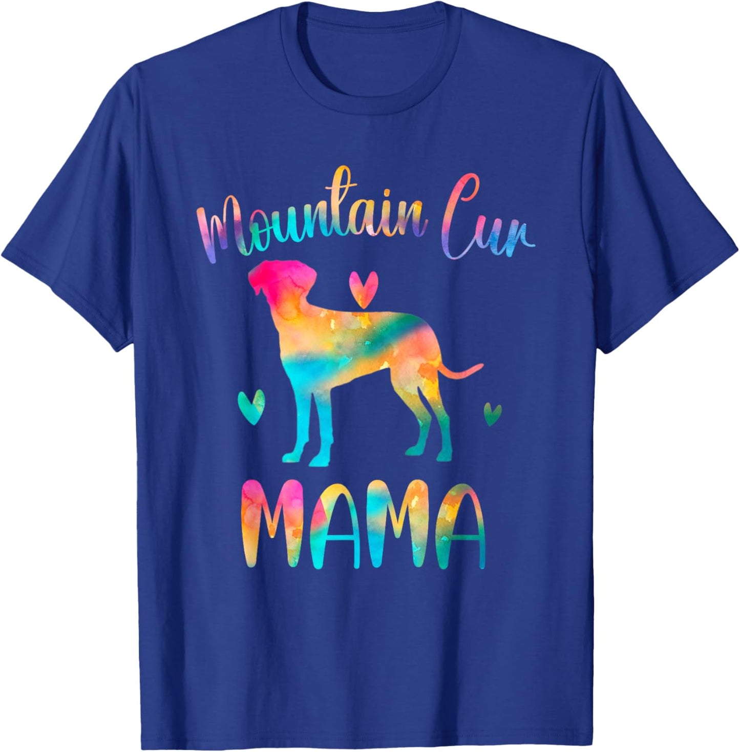 Mountain Cur Mama Colorful Mountain Cur Cute Gifts Dog Mom T-Shirt - T-Shirt | Royal