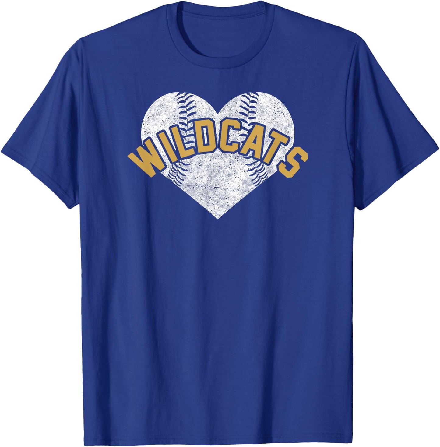 Wildcats Baseball Softball High School Team Mascot Mom T-Shirt - T-Shirt | Royal