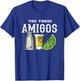 The 3 Three Amigos Tequila Shot Glass Cinco De Mayo T-Shirt - T-Shirt | Royal