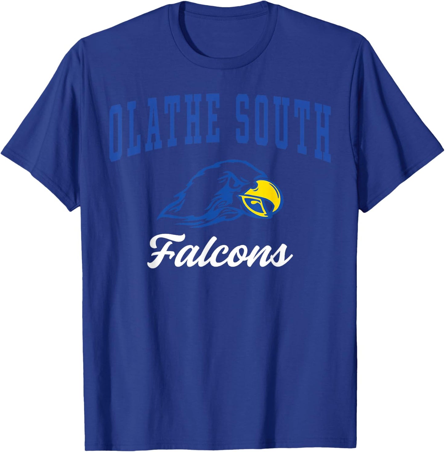 Olathe South High School Falcons C3 T-Shirt - T-Shirt | Royal
