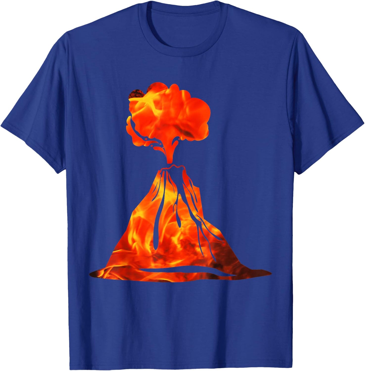 Fire Volcanoes , Volcano Lover Geology T-Shirt - T-Shirt | Royal