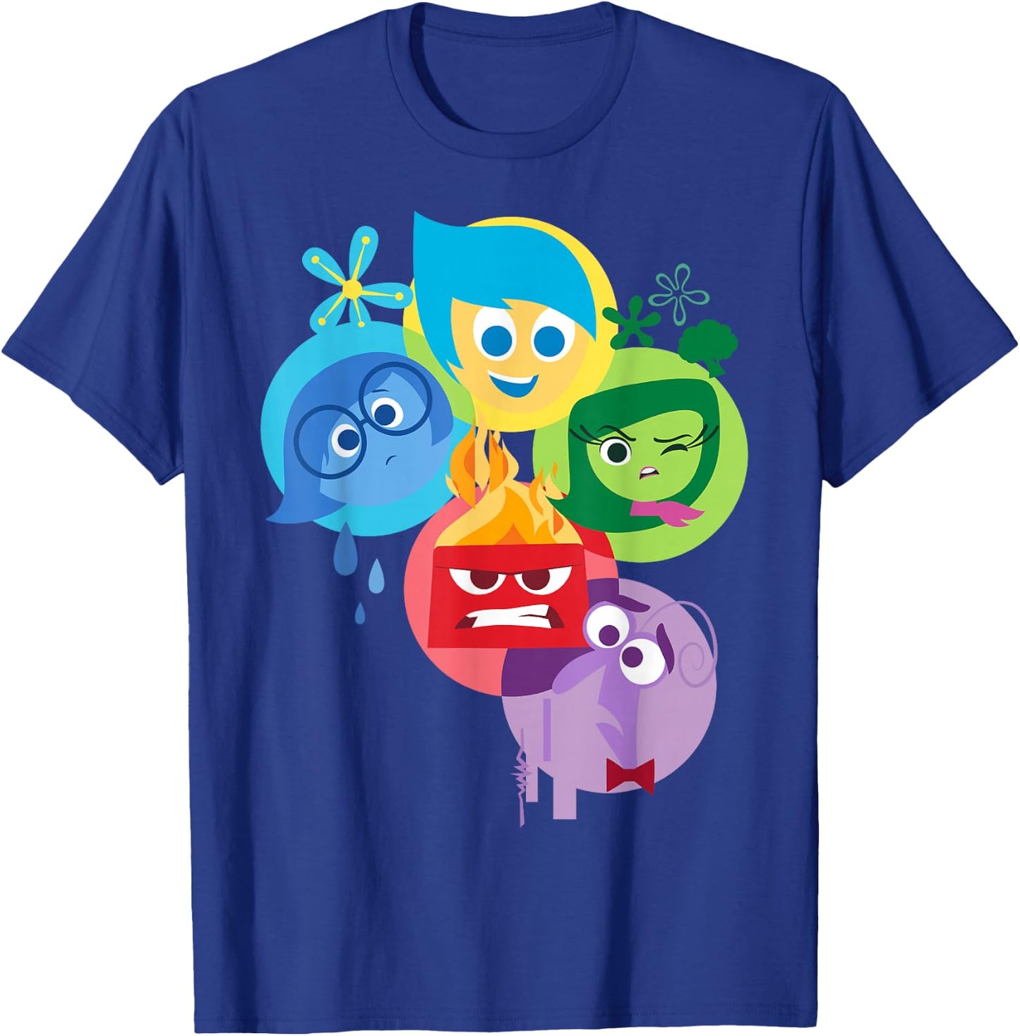 Disney Pixar Inside Out Simple Group Shot Graphic T-Shirt - T-Shirt | Royal
