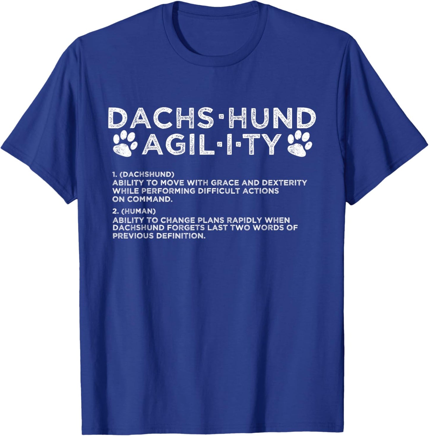 Funny Dachshund Dog Agility Training T-Shirt - T-Shirt | Royal
