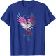 Transgender Phoenix Bird Trans Pride Flag Rising From Ashes T-Shirt - T-Shirt | Royal
