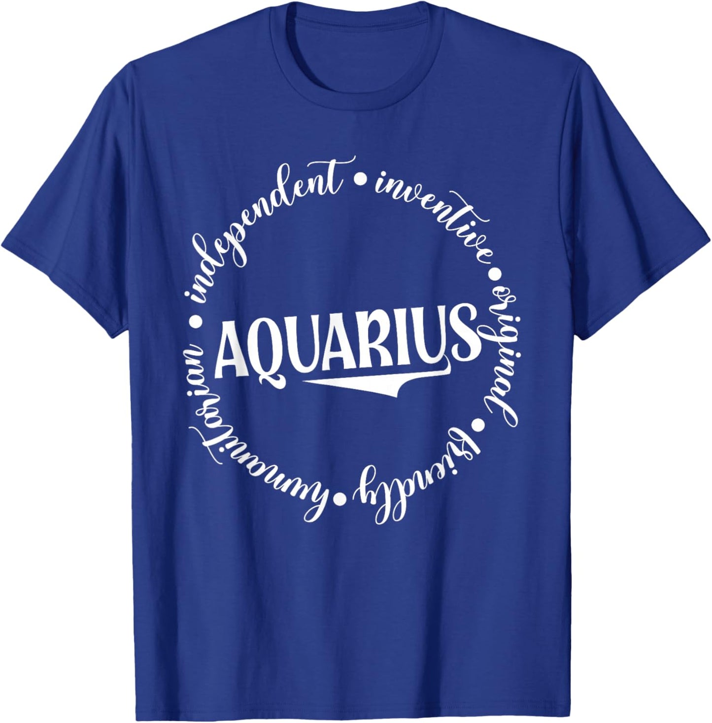Aquarius Definition February Birthday Zodiac Gifts Aquarious T-Shirt - T-Shirt | Royal