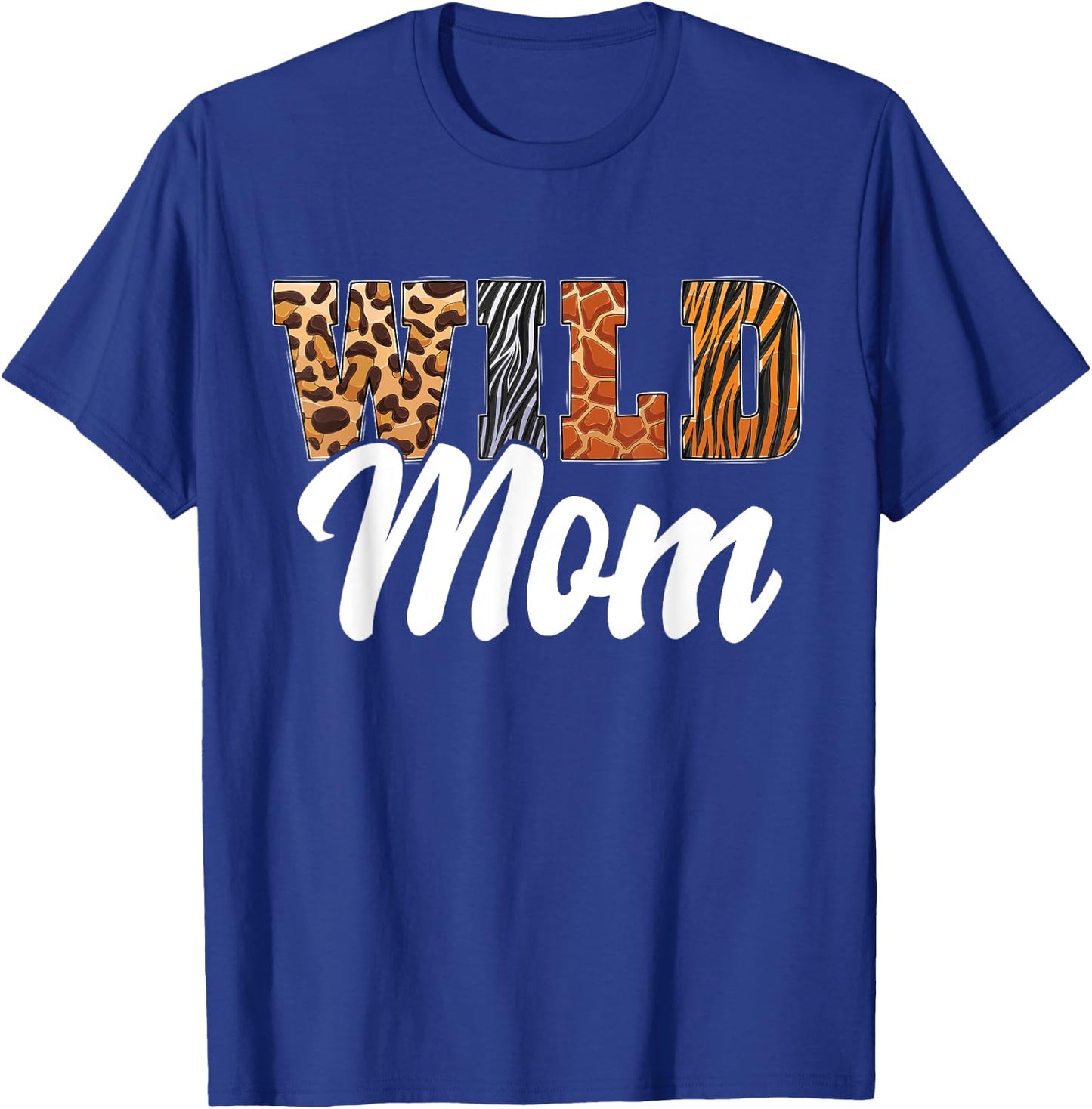 Wild Mom Zoo Born Wild Birthday Safari Jungle T-Shirt - T-Shirt | Royal