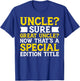 New Great Uncle Baby Announcement Uncles Father's Day T-Shirt - T-Shirt | Royal
