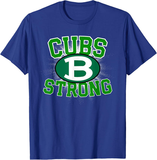 Brenham Cubs Logo Strong Flag HS T-Shirt - T-Shirt | Royal