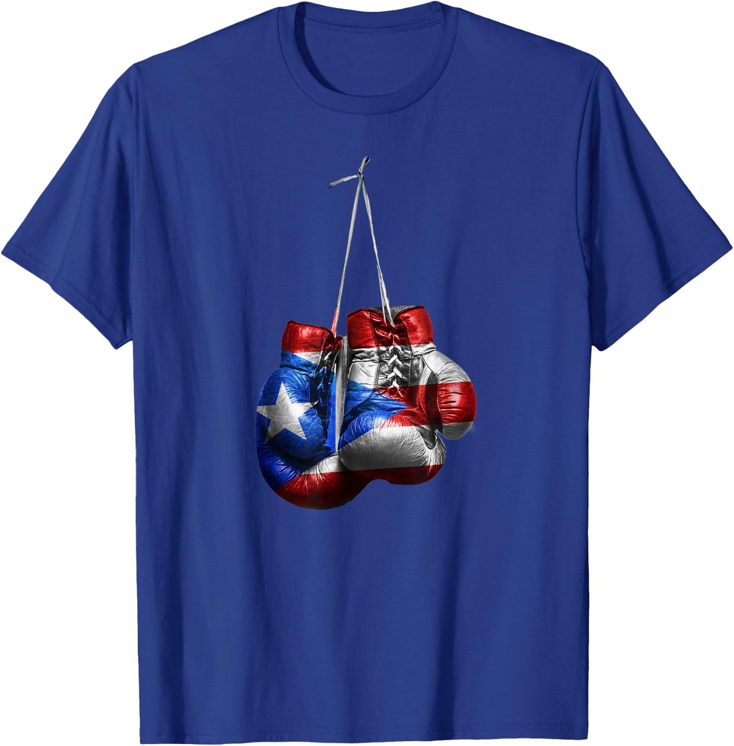 Puerto Rico Vintage Boxing Gloves T-Shirt - T-Shirt | Royal