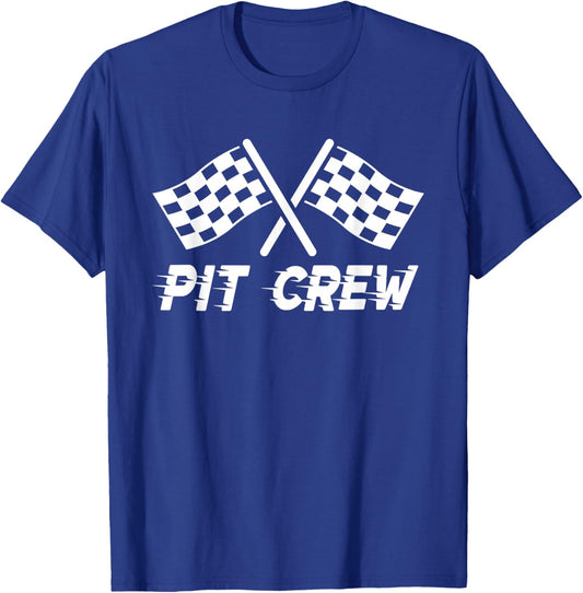Pit Crew Costume For Race Car Parties T-Shirt - T-Shirt | Royal