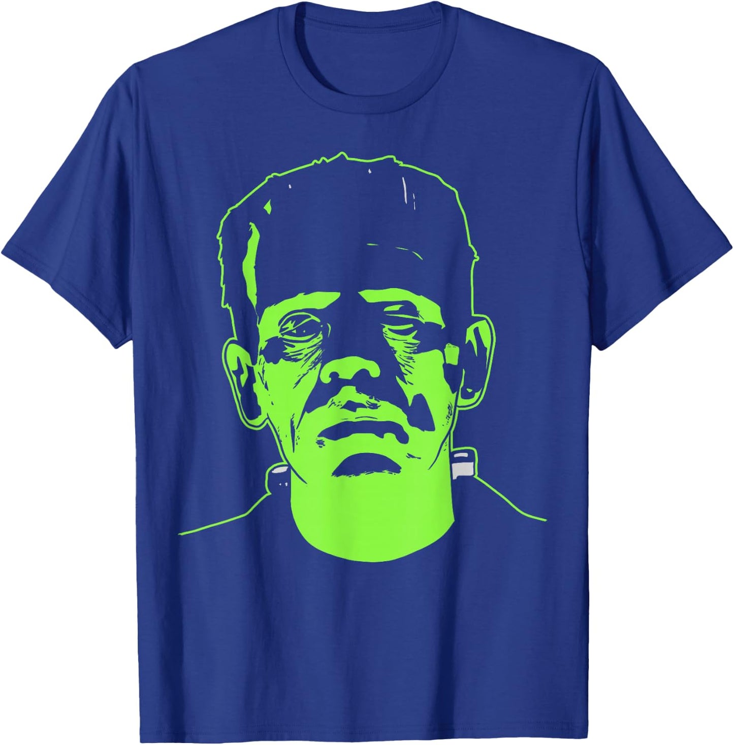 Universal Monsters Frankenstein Neon Face T-Shirt - T-Shirt | Royal