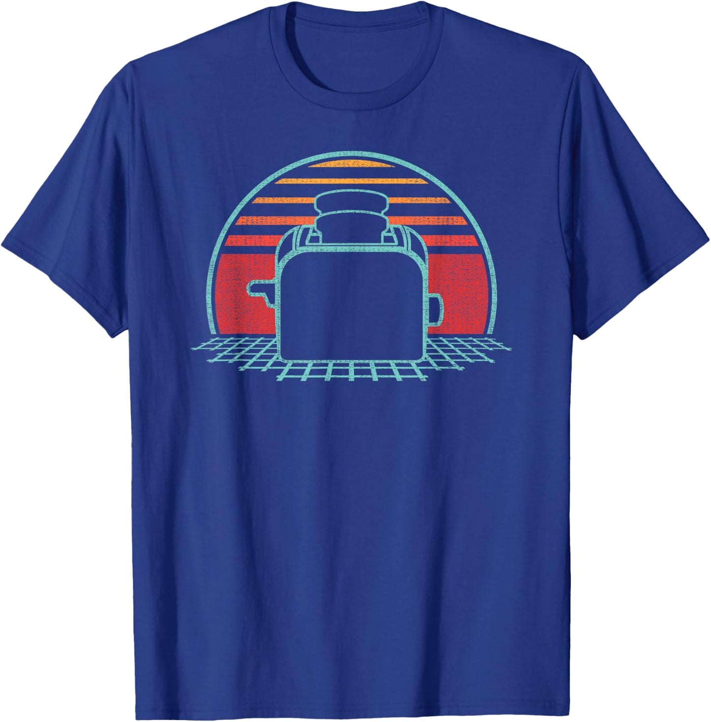 Toast Bread Retro Toaster Vintage 80s Style Gift T-Shirt - T-Shirt | Royal