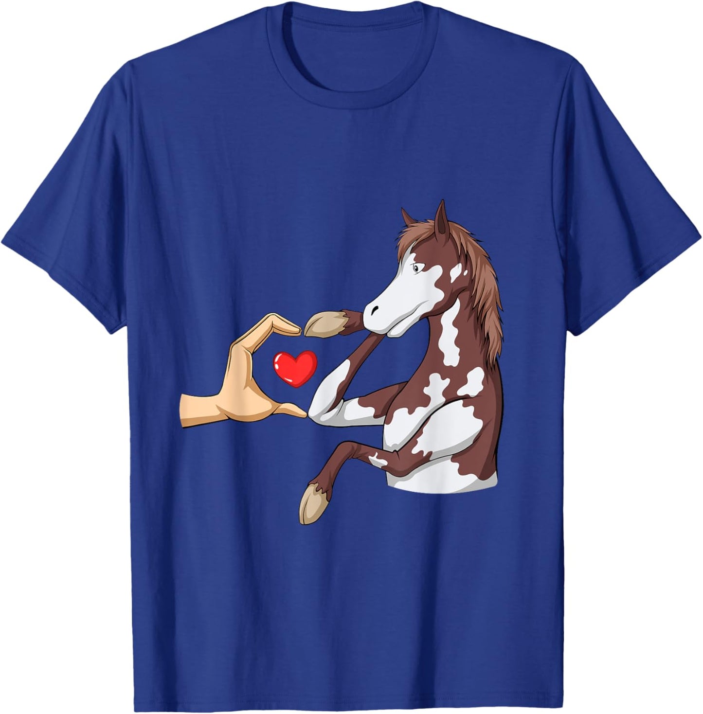 Horseback Rancher Horses Equestrian American Paint Horse T-Shirt - T-Shirt | Royal
