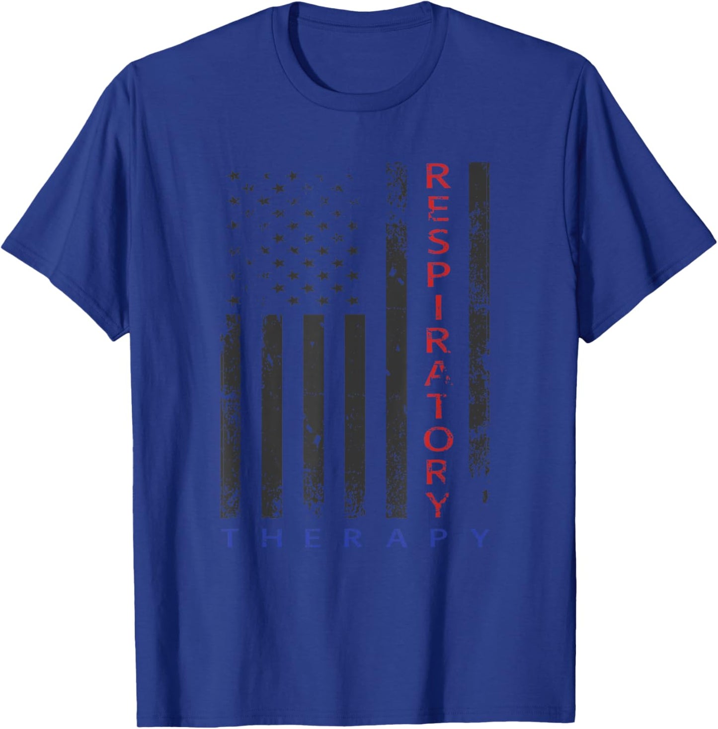 Respiratory Therapy - Patriotic American Flag - RRT - RT Men T-Shirt - T-Shirt | Royal