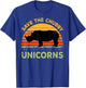 Save The Chubby Unicorns Rhino Rhinoceros African Animal T-Shirt - T-Shirt | Royal