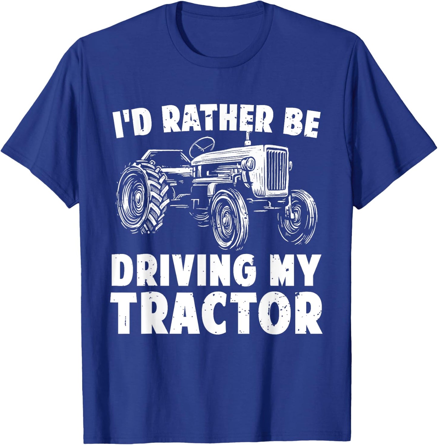 Best Farmer Design Women Boys Girls Tractor Lovers T-Shirt - T-Shirt | Royal