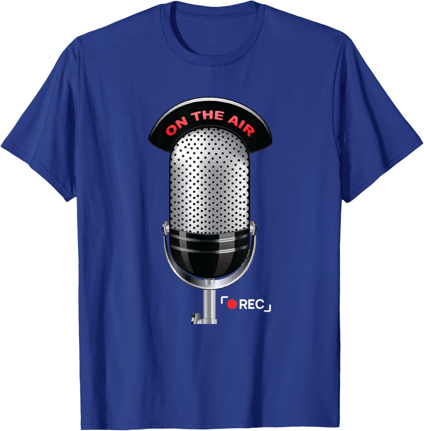 This Is My Podcast Mic Costume Funny Podcasters Halloween T-Shirt - T-Shirt | Royal